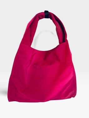 BOBO Fuchsia Pink Hobo Shoulder Bag with Removable Strap